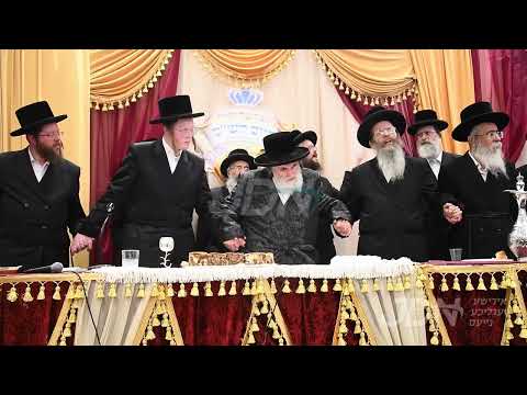 Viznitz Rebbe Attends Siyum Hashas of Viznitz Yeshiva Bucher