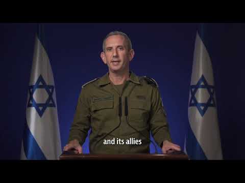 IDF Spokesperson Daniel Hagari on UAV Attack in Tel Aviv