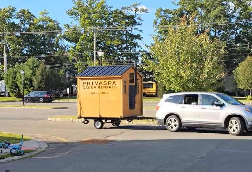 Book Sauna on wheels Only $650 a night.  #saunalife