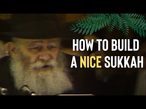 The Lubavitcher Rebbe on What Makes a Sukkah Beautiful