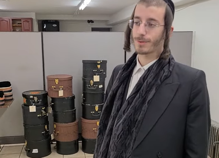 Yoelish Visits Klein Shtreimel Cleaning