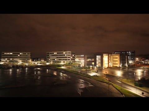 Stunning Night Drone Footage of the Avenue of the States in Lakewood, NJ