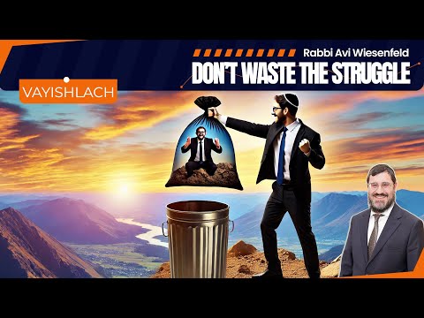 Rabbi Avi Wiesenfeld – Vayishlach 🗑️ Don’t Waste the Struggle