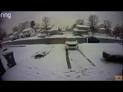 Honda Odyssey Without Driver Rolls Off Driveway in Toms River