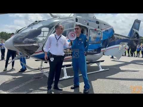 Lakewood Cheder Visits Lakewood Airport, Featuring Medical Helicopter and Plane