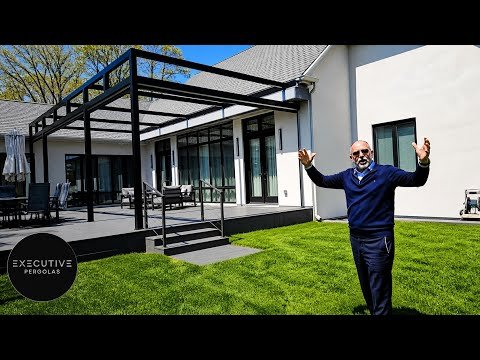 See This Stunning Modern Executive Pergola, No Angles, No Electricity, Ez Setup