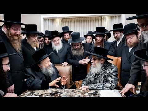 Bobov-45 Rebbe Visits Satmar Rebbe in Kiryas Joel